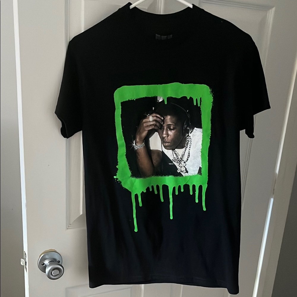 Black and Green Graphic Men's T-Shirt